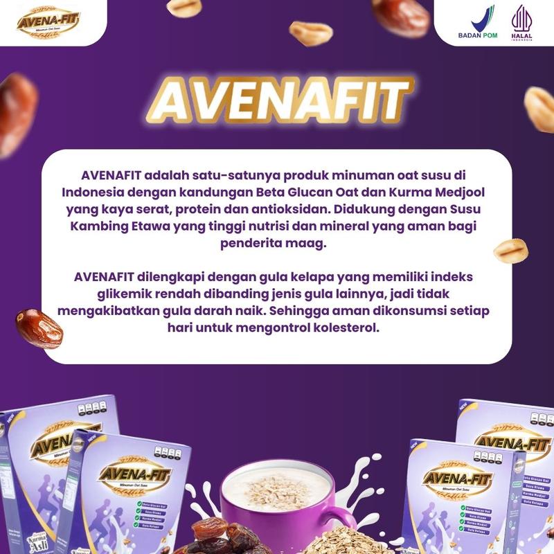 AVENAFIT Minuman Oat Susu Untuk Sarapan & Turunkan Kolesterol [1 Box] | Makanan Sarapan Sehat | Food Food Oatmeal Cereal Makanan Instan 1
