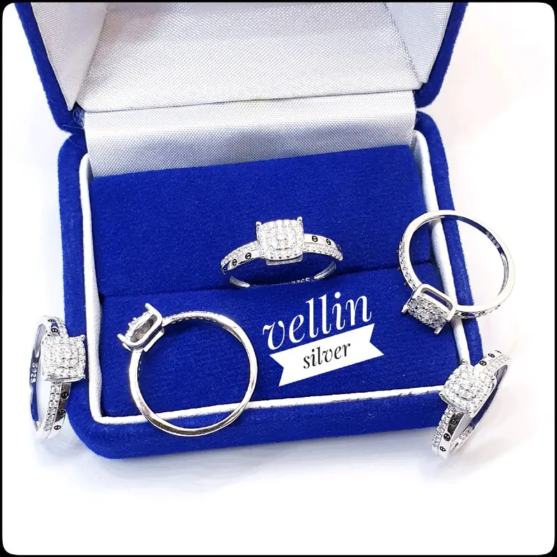 Cincin Wanita Perak 925 Asli - Cincin Ring Silver 925 Ori Antikarat cc235 4