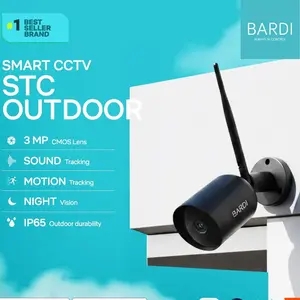 BARDI Smart Outdoor STC IP Camera CCTV Wifi IoT Home Automation FHD 1080P Night Vision Micro SD Kamera CCTV dengan Audio Dua Arah dan Alert Pintar