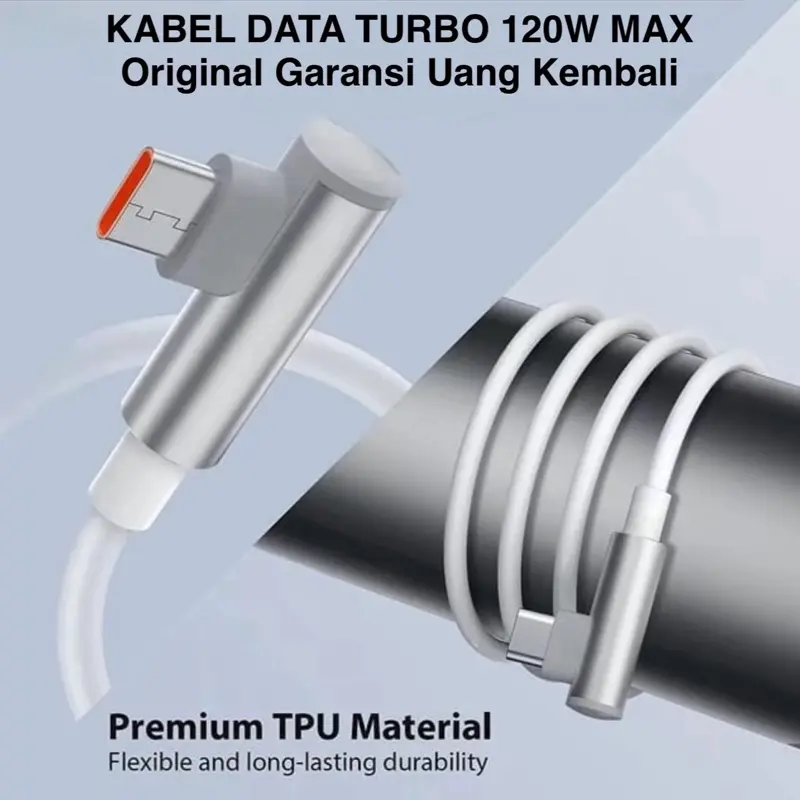 Kabel Xmi Elbow Original Asli 6A Super Turbo Charging Bergaransi 33W 67W 120W NOTE 9 10 10S 11 12 13 PRO/X3/X5/X6 PRO/F4/F5 ELBOW Gaming Charger Adaptor 0