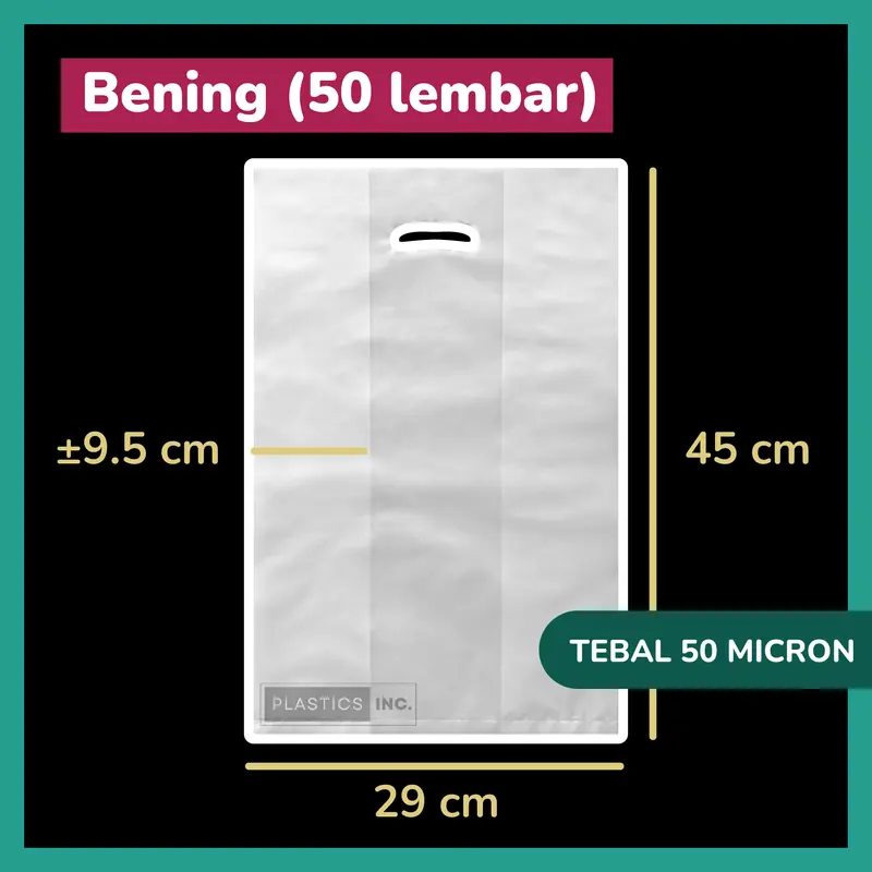 [TERMURAH] Kantong Plastik HD Box Makanan Dove/ Kresek Kemasan/ Bungkus Donat 6 Pcs 1/2 lusin Brownies Kue Snack 29x45x005 L 9.5 cm 2