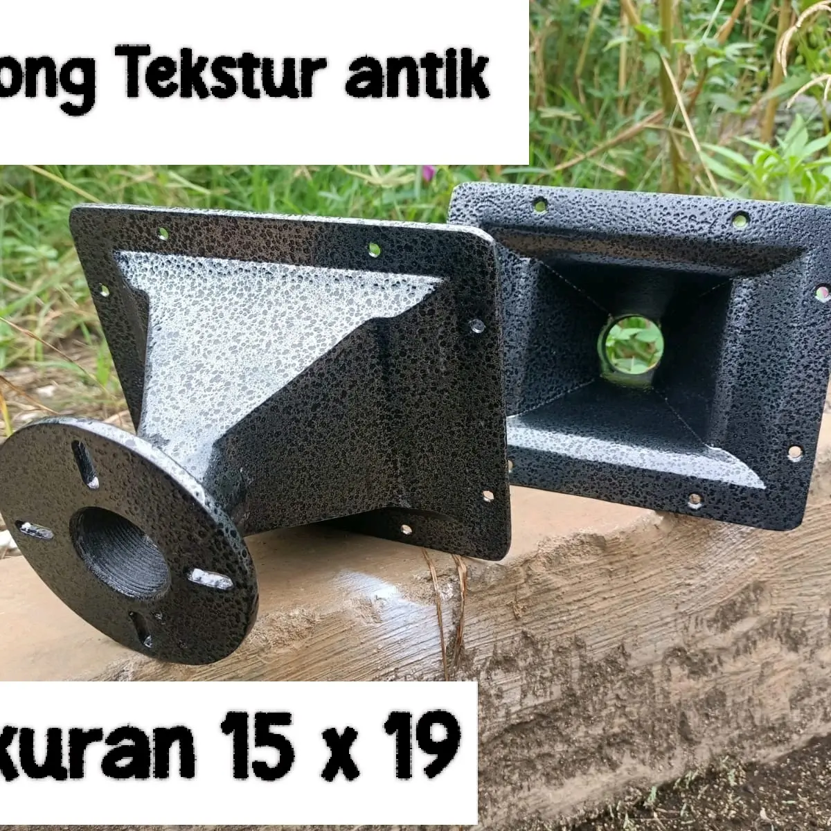 Corong Salon tekstur antik-horn tweeter salon ukuran 15 x 19-Corong