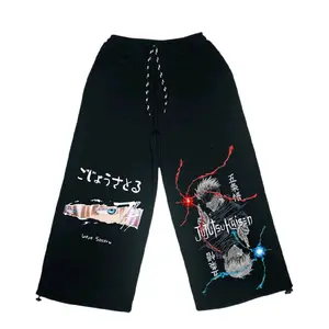 Celana Baggy Pants // Anime Jujutsu Kaisen // Anak usia 4-13 tahun Distro Original // Kain Fleece Tebal dan Lembut Fashion Anak Pria & Wanita