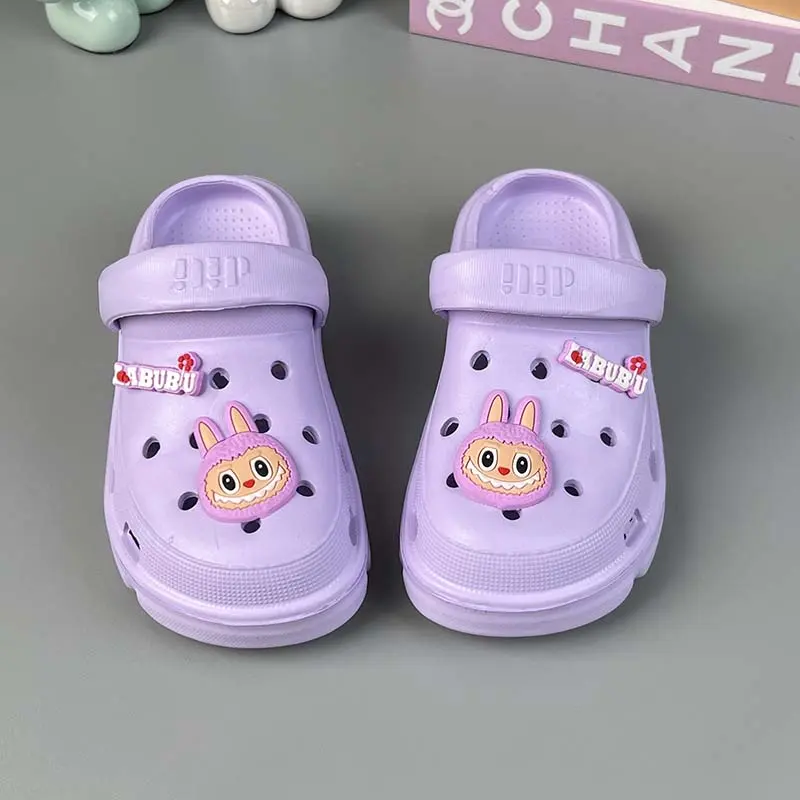 Sandal Baim Anak Perempuan Motif Labubu Sol Lembut Anti-selip Bahan Premium EVA Sandal anak-anak 6