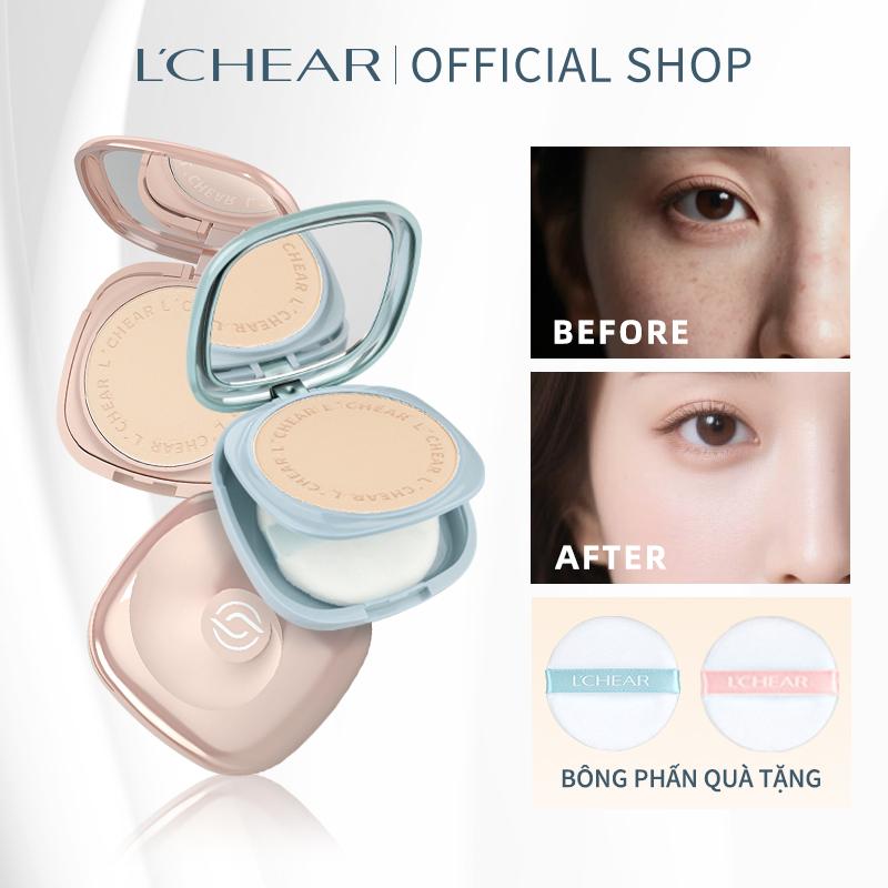 L'CHEAR,Phấn Phủ Dạng Nén Phấn Chống Nắng Kiểm Soát Dầu Không Thấm Nước Nhỏ Gọn Trang Lâu Trôi Mỹ Phẩm Cho Phụ Nữ Mua 2 Tặng 2 Ưu Đãi Miễn Phí cushion điểm khuyết che kem
