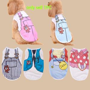 夏用ペット服 通気性メッシュベスト 半袖犬シャツ テディ・パメラニアン・フレンチブルドッグ用 コスチューム、快適な夏の着用