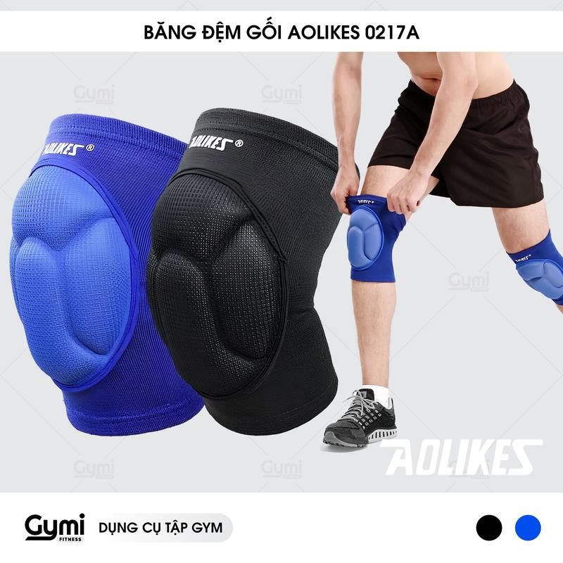 1 ĐÔI Băng Đệm Bảo Vệ Gối AOLIKES Sport 0217A - Dụng cụ bó đầu gối cho thủ môn đá bóng bóng chuyền gym