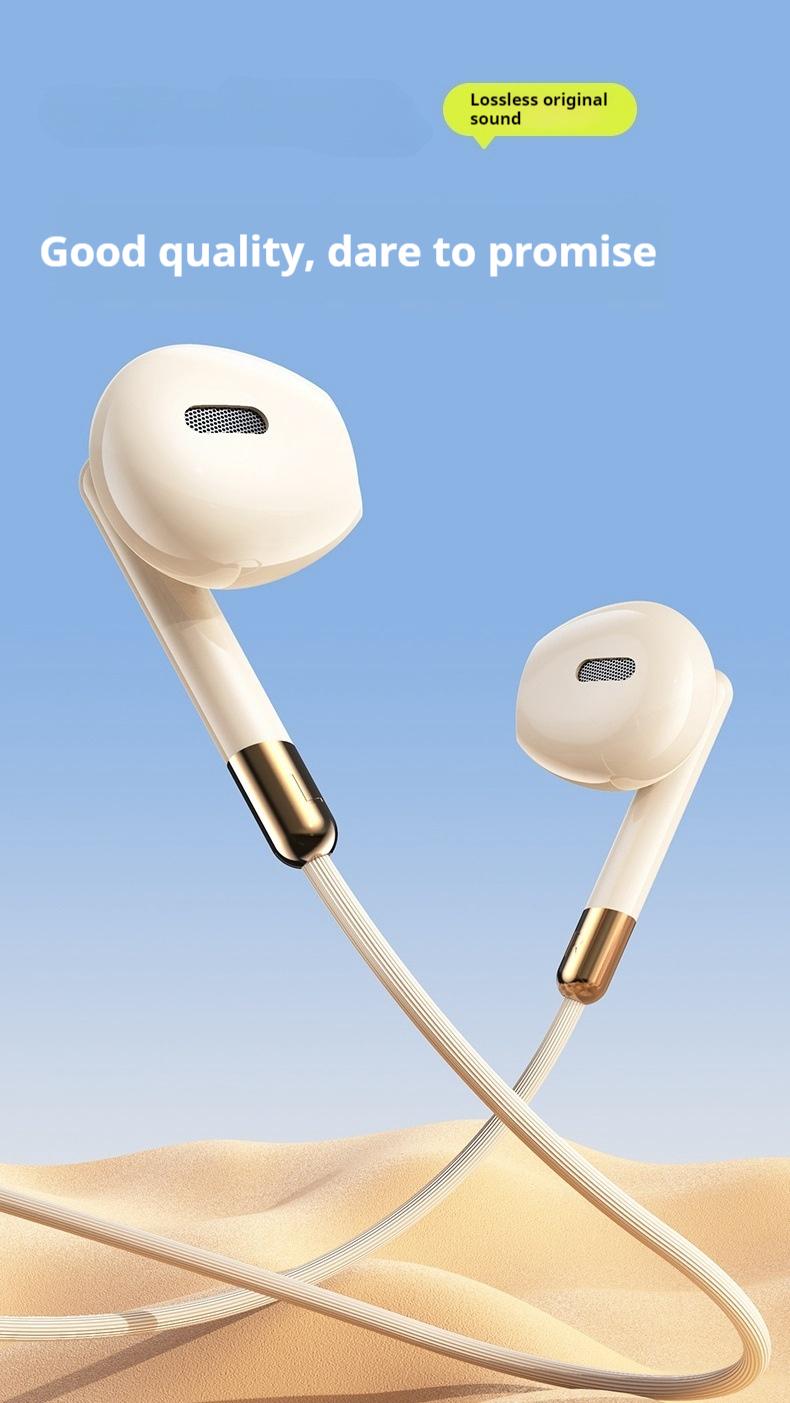 P15 Headset Kabel HIFI Stereo, Earphone Wired Tipe-C & 3.5mm, Earbuds dengan Mikrofon, Headphone Suara Jernih untuk HP