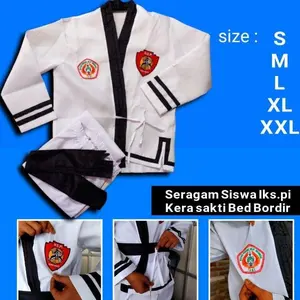 seragam iks pi kera sakti Hitam Bordir Panjang