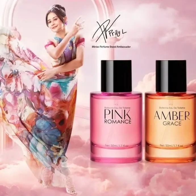 Scentpro Parfum Inspired Miniso Prilly Latuconsina Parfum Wanita Pink Romance Amber Grace Garden of Mirror BPOM Bunga Hazelnut Perfume Mawar