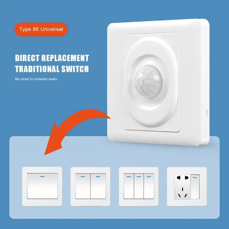 200W PIR Sensor Gerak PIR Switch Otomatis Motion Detector Motion Detector Plafon 3