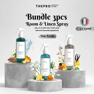[PAKET ISI 3] THEPRO Room & Linen Spray - Multi Purpose Perfume Pengharum Ruangan & Kain Anti Bakteri, Parfum Mewah Tahan Lama