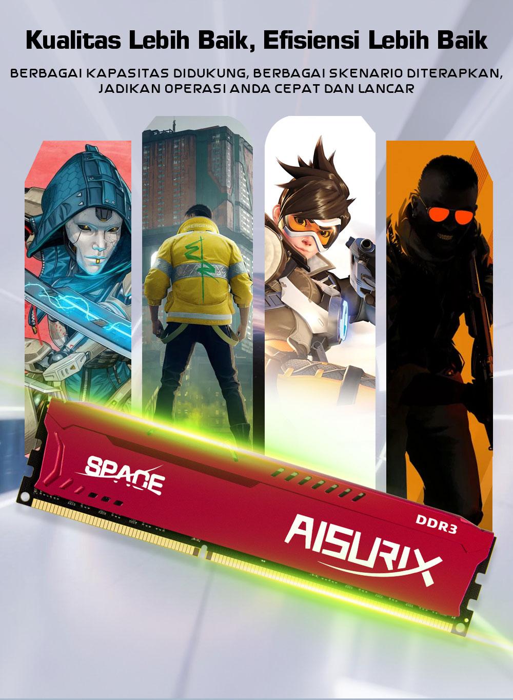 AISURIX DDR3 8GB 16GB RAM 1600Mhz 2666Mhz DDR4 3200Mhz Desktop Memory