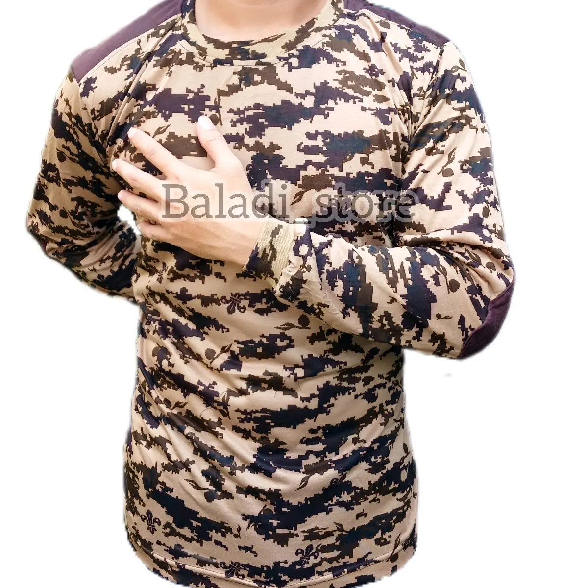 kaos loreng pramuka lapangan lengan Panjang