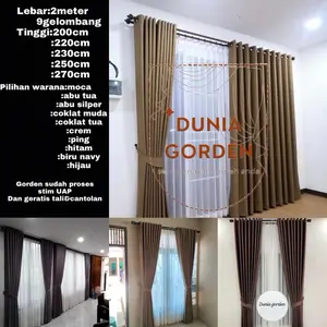 9 GELOMBANG GORDEN JENDELA GORDEN PINTU GORDEN BLACKOUT AESTETIC BIKIN TAMPILAN RUMAH KELIHATAN MEWAH