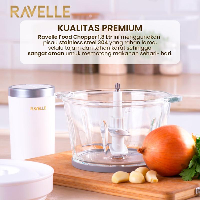Product Introduction of Ravelle Premium Food Chopper 1,8L - Pemotong Makanan 1