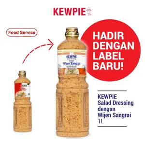 KEWPIE Salad Dressing Roasted Sesame 1 Liter Saus Siram Wijen Sangrai