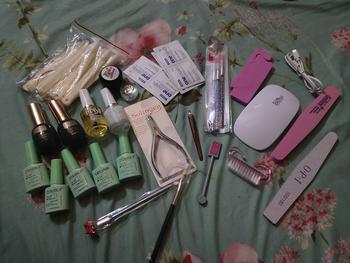Product Review of (BANTING HARGA) PAKET (D) SUPER LENGKAP Professional Nail Art / ￼Alat kutek kuku nail art set Kutek Gel Lampu Kuku UV 48Watt / PAKET LENGKAP USAHA NAILART from F**a P**🍃 0