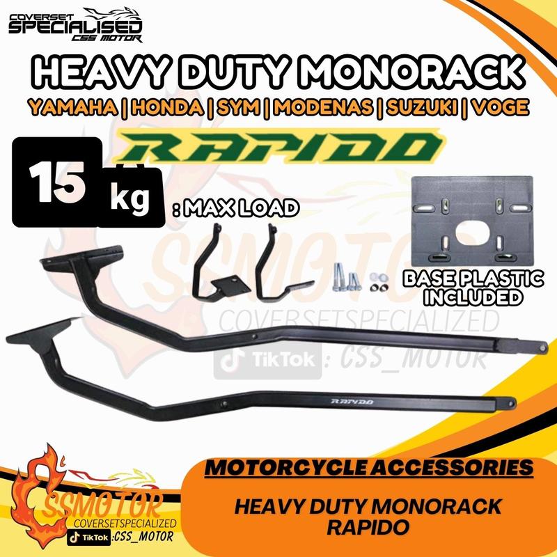 RAPIDO Heavy Duty Monorack Mono Rack Y15zr Y16zr Rs150r Rsx Dash2DashFi ...