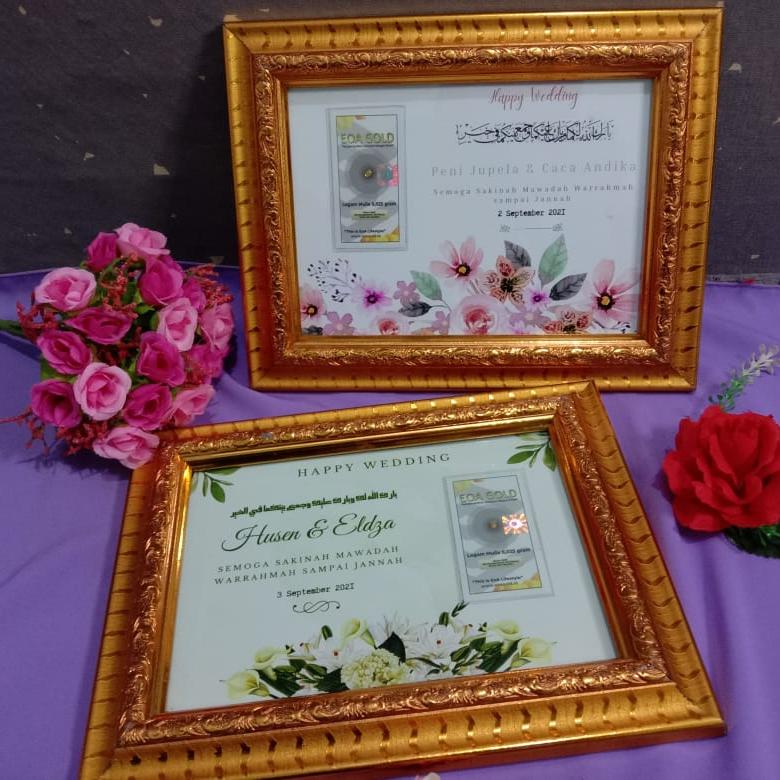 Frame Kado Pernikahan Kado 5R 13x18 Cm Dipasang di Dinding - Shop ...