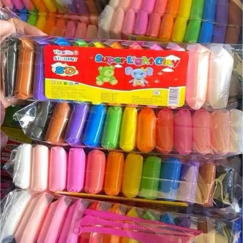 TSM - [5 Pack isi 60 Pcs] Set Clay Polymer Lembut 12 Warna Edukatif - 5 Set isi 60 pcs - Toys