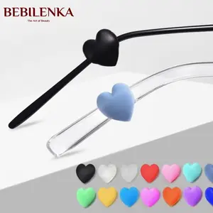 Anti slip silikon Bentuk Love , Sport & active , silikon pengait kaki kacamata bentuk Hati / BB