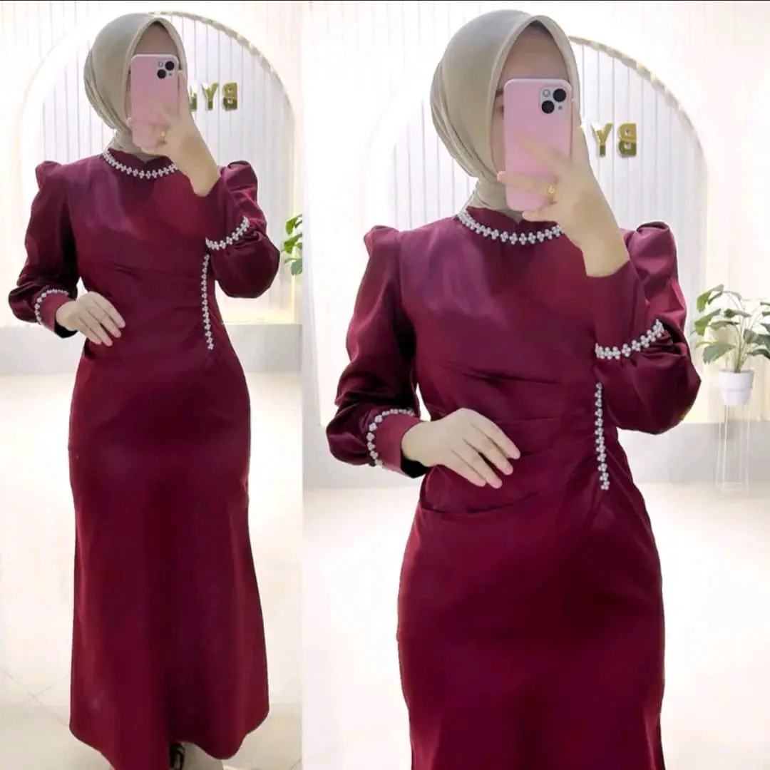Dres rempel terbaru baju kondangan wanita ootd bridesmaids dres wisuda perpisahan baju pesta