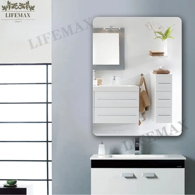[SG seller] frameless bathroom mirror vanity mirror toilet mirror hanging wall mirror