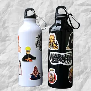 Bottle Bdelloids Naruto/ Botol Alumunium / Botol Alumnium Polos Custom / Botol Minum / Botol lucu Botol Minum Anime /Botol Olahraga Botol Sporty Botol Ringan Botol Minum Custom Botol Minum Stiker Gambar Lucu Kartun Carabiner GantunganKunci tumbler