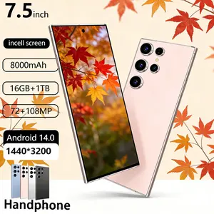 [Stok Terbatas] Handphone Android 14 16GB+1TB 5G 72MP+108MP Layar 7,5 Inci Baterai 8000mAh Teknologi AI Scene Optimization untuk Hasil Foto Memukau Smartphone Flagship Baterai 8000mAh Fast Charging 45W COD