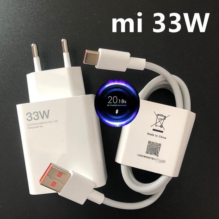  for Bộ sạc Xiaomi 33W Thích hợp cho Redmi Note10   K40   Poco X3 Pro Cáp dữ liệu Cáp sạc nhanh Xiaomi 3A TypeC với màn hình điểm thập phân 