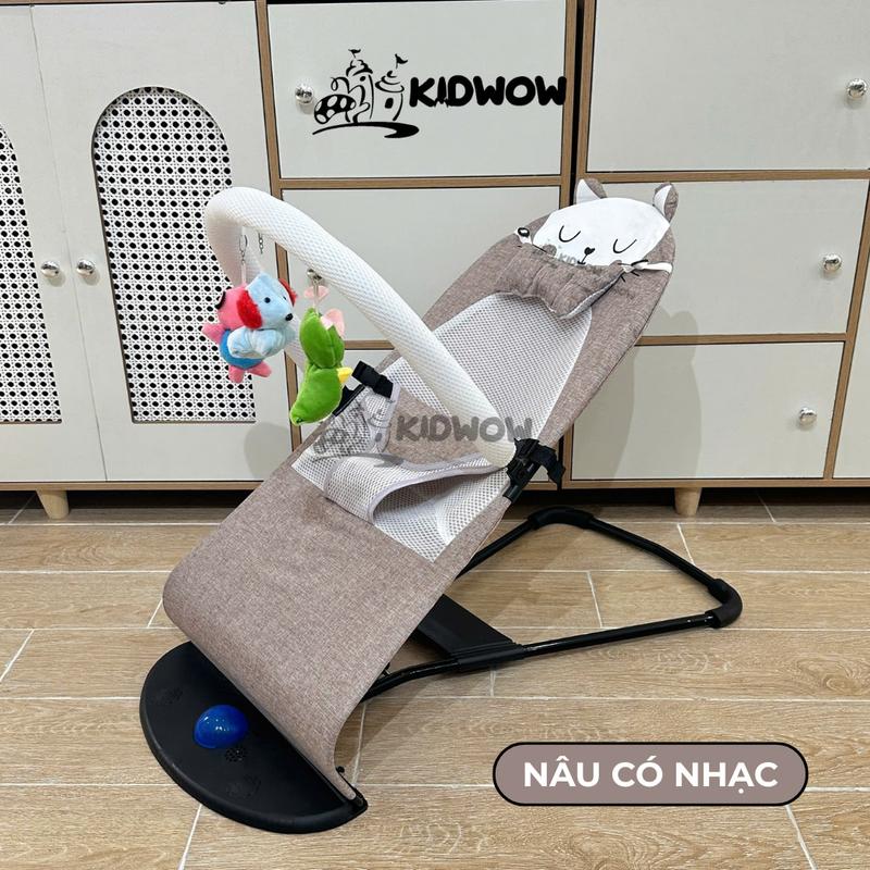 [Kèm Voi đồ chơi] Ghế nhún rung cho bé có đồ chơi với 3 chế độ kèm đồ chơi ngẫu nhiên