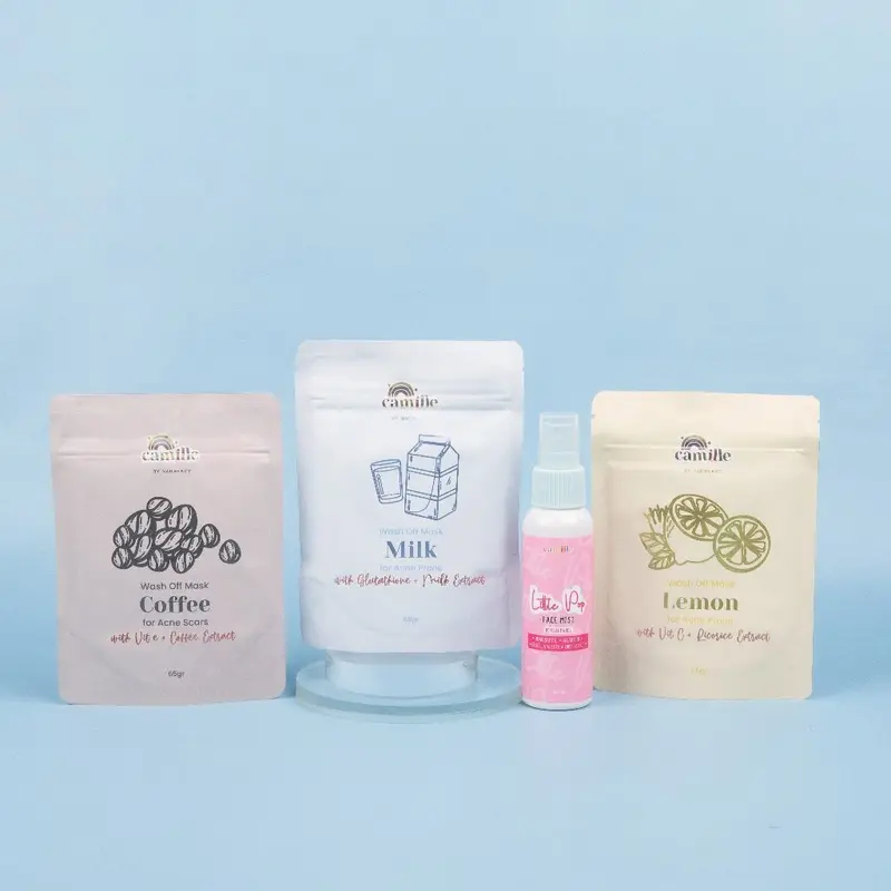 Camille Beauty Wash Off Mask [ Masker Wajah ] Acid Coffee Mencerahkan Mengencangkan Niacinamide 4