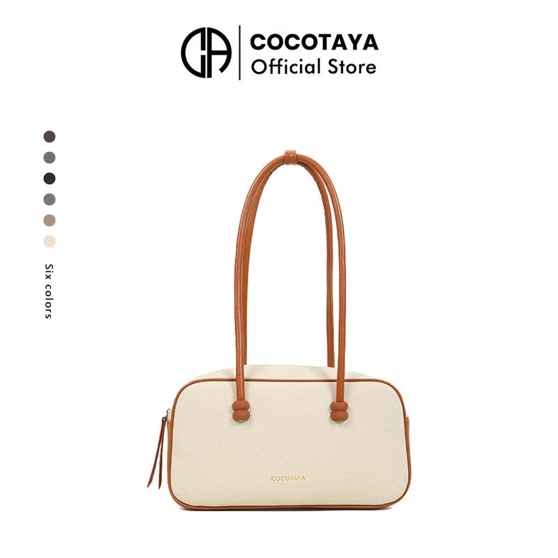 COCOTAYA Túi Xách Da PU, Phong Cách Cổ Điển Túi Gối Boston, Sức Chứa Lớn, Túi Đeo Vai, Hàng Mới Về Năm 2024