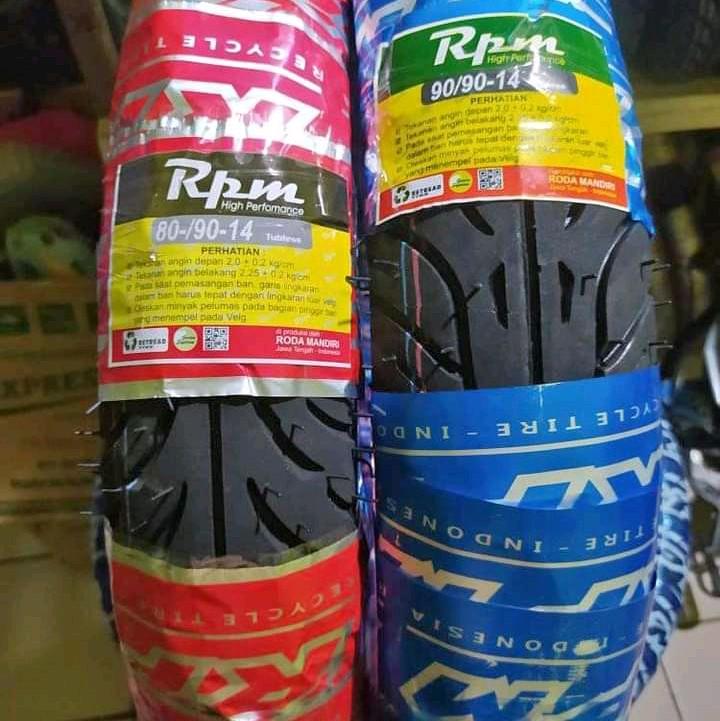 Ban uk 80/90.14 & 90/90.14 tubles satu paket depan belakang all motor matic 1