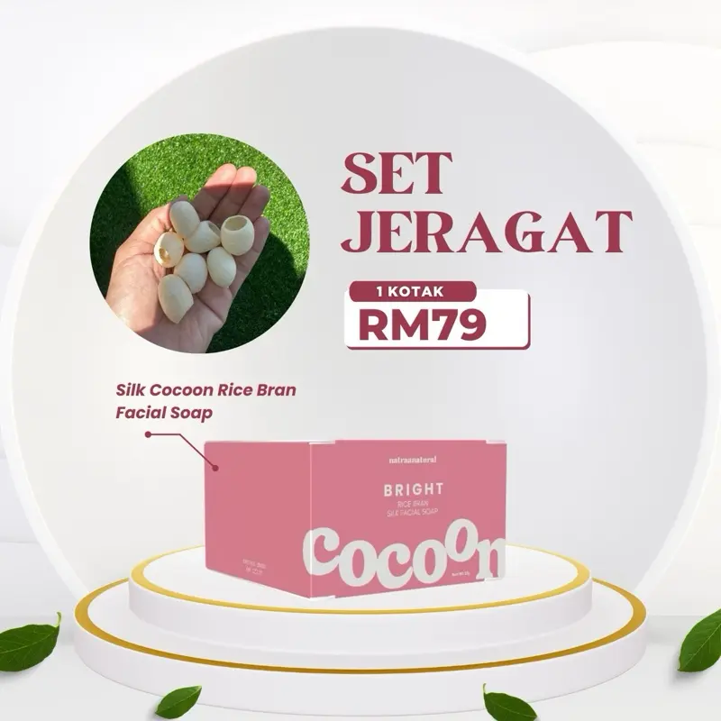 Cocoon Silk Facial Scrub Soap Cleanser