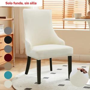 Conjunto moderno de fundas elásticas para sillas, mezcla duradera de poliéster y elastano, ideal para la sala de comedor, dormitorio, oficina y protección del mobiliario en el espacio vital.