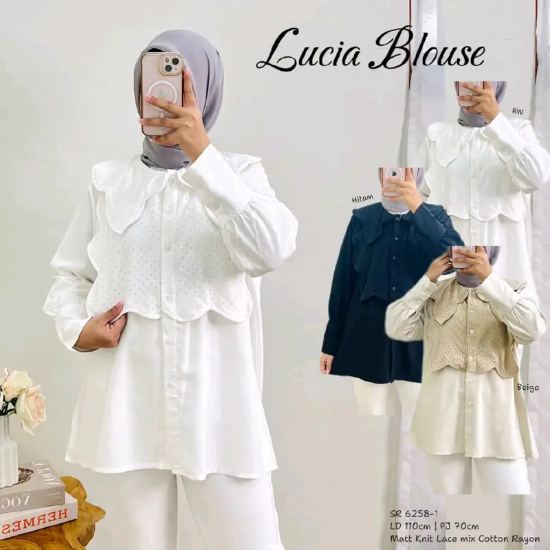 baju atasan wanita lingkar dada 110 panjang 6