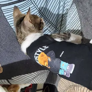 baju kucing lucu gemoy murah aksesoris hewan peliharaan - TANK TEDDY HYPE STYLE SERIES