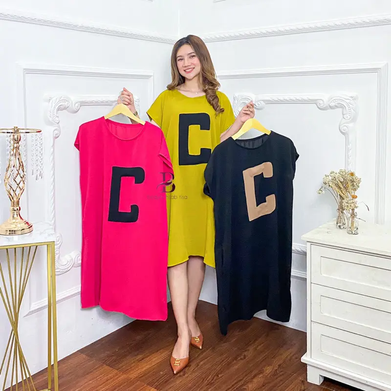 Beautyhijab - Chelsy Daster dress korean style kekinian terbaru wanita remaja dewasa crinkle 2025