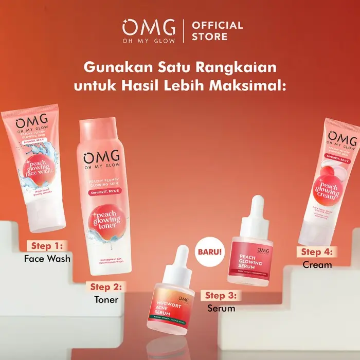 OMG OH MY GLOW Peach Glowing Serum 20 ml - Serum Pencerah 4