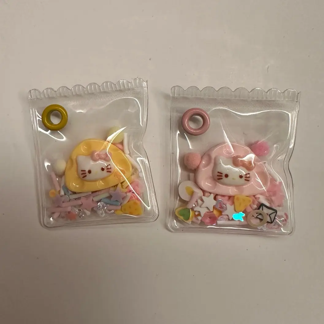 Handmade mini HK cheese charm keychain