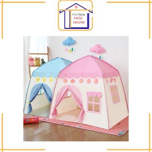 Lều Công Chúa Hoàng Tử Cao Cấp Hình Ngôi Nhà Cho Bé Kích Thước 130*130*100cm