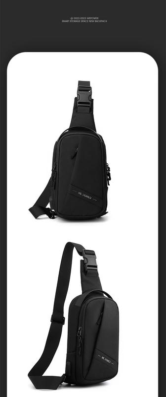 Product Introduction of Men's Casual Chest Bag Oxford Cloth Single Shoulder Crossbody Bag Youth Backpack Large Capacity Sports Bag handbags chest bag 가방 16