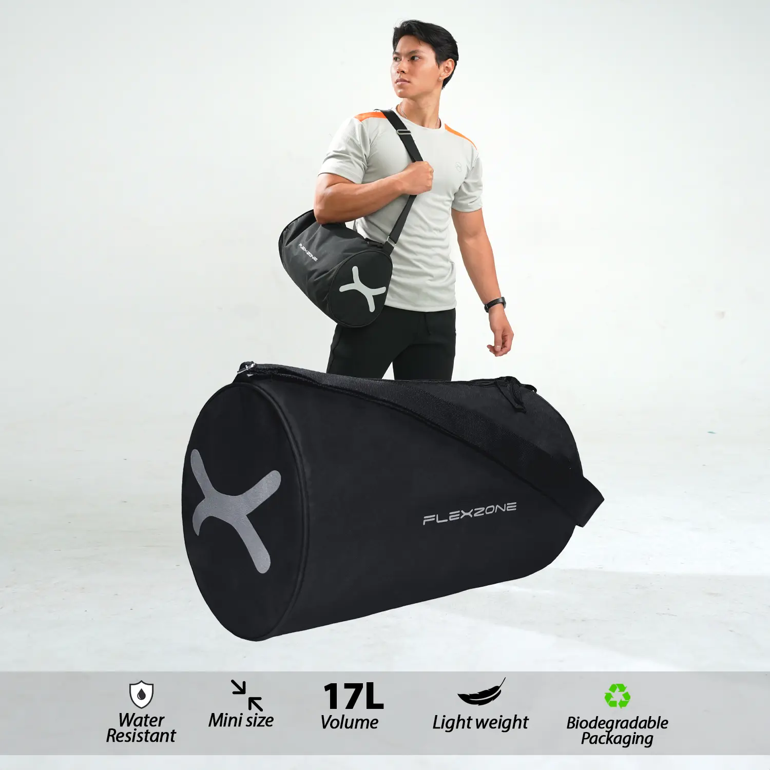 Flexzone Mini Gymbag Tas Olahraga Mini Kecil FAB-014 Fitness Badminton