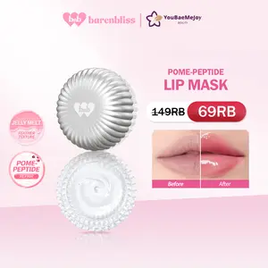 BNB Barenbliss Pome-Peptide Lip Mask Jelly Melt Lip Mask 7g Melembabkan dan Menutrisi Bibir Hingga 24 Jam Menghaluskan Bibir Kering Hydrating Nourishing dengan 5X Radiance Complex Lip Care Lip Scrub Lip Balm Bibir Lembut Plumpy