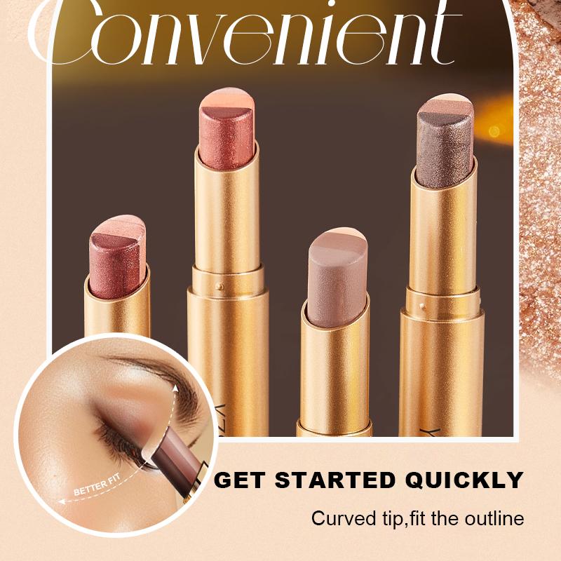 Thanh Phấn Mắt Xoay, Ánh Sáng Ngọc Trai Lì 3 Màu, Bút Phấn Mắt, Bút Phấn Mắt Sáng Ánh Ngọc Trai, Bền, Không Thấm Nước Và Chống Mồ Hôi, Phấn Mắt Kim Loại, Bán Chạy, Tập Trung Vào Cả Hai Mắt