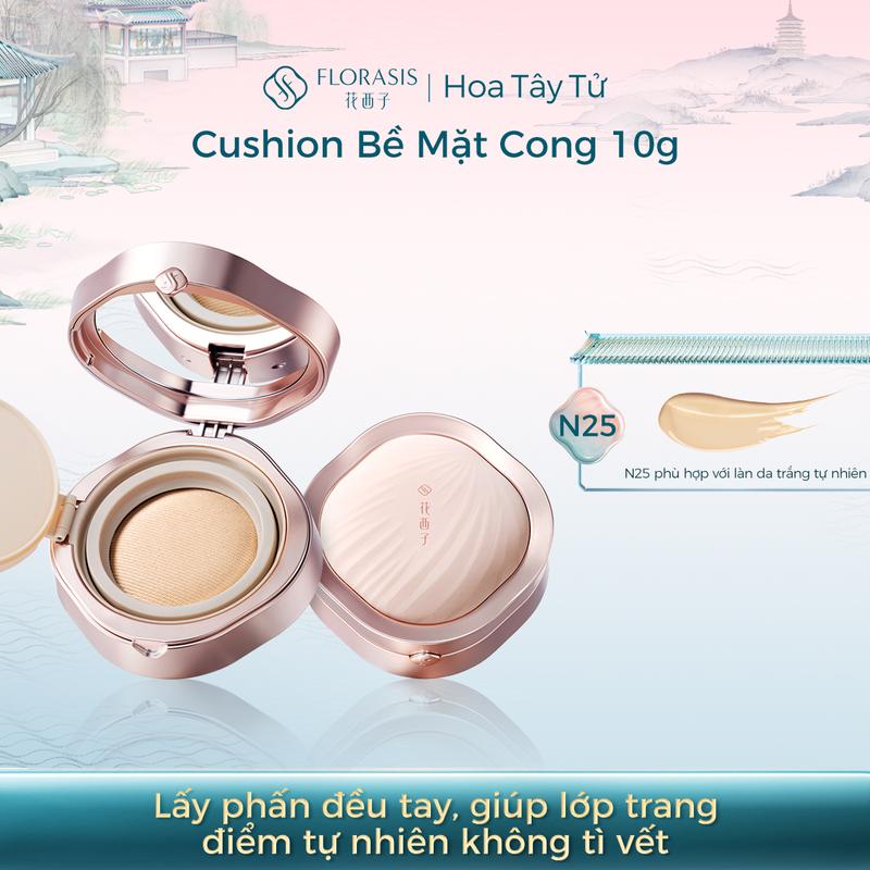 Hoa Tây Tử Cushion Bề Mặt Cong 10g Florasis | Lấy phấn đều tay, giúp lớp trang…