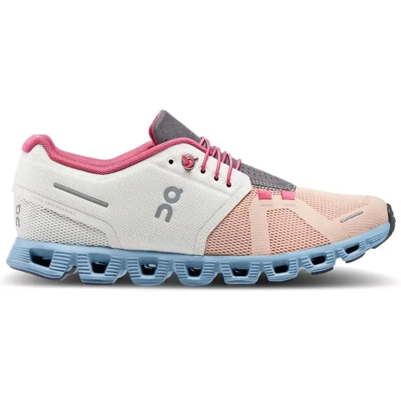 On cloud on 5 ice prairie pink/blue-sepatu lari wanita 0