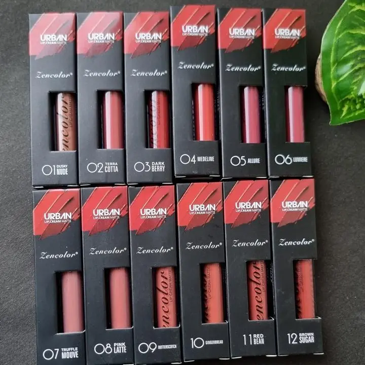 ( PER 12 PC ) PAKET USAHA LIP MATTE LIPCREAM LIPSTICK / ZENCOLOR